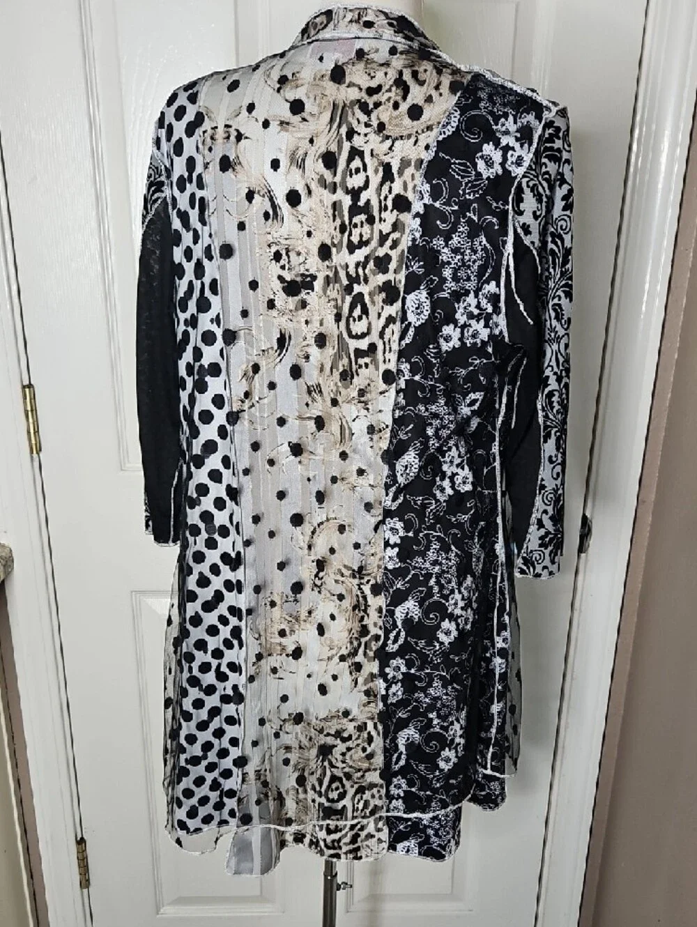 Kamana Duster Mixed print multilayer Contrasting patchwork pattern Small